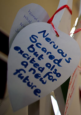 sentiments displayed at Birmingham and Solihull Women's Aid